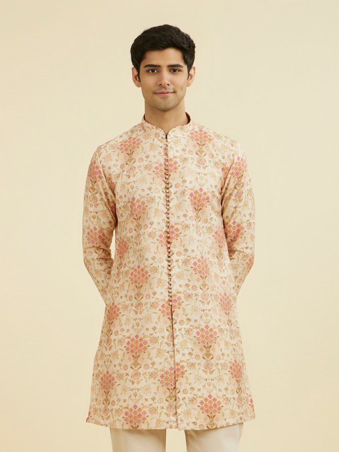 Peach Kurta Set