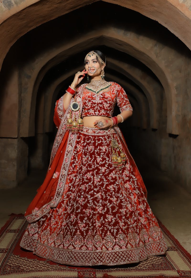 Red Lehenga